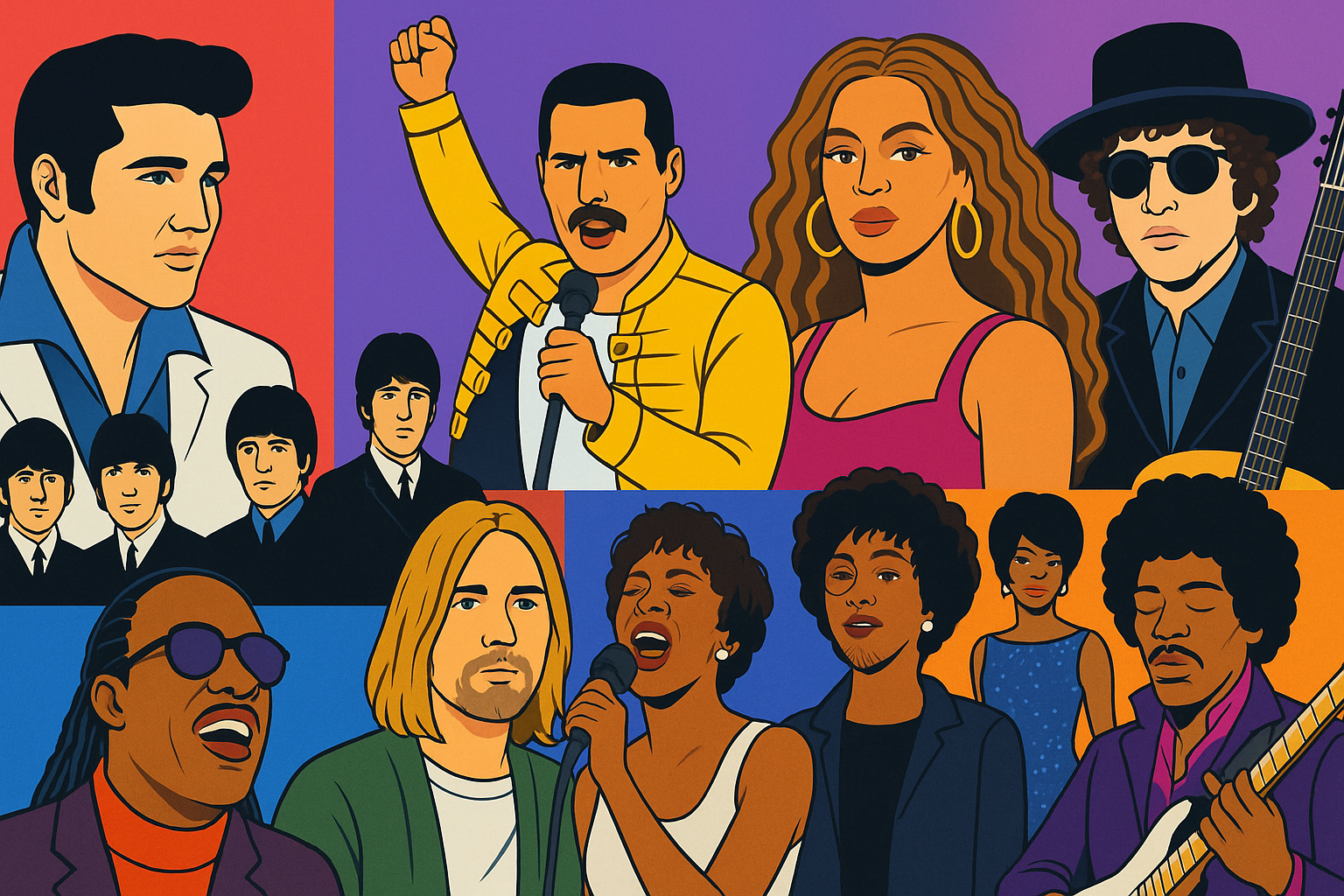 Music Legends Quiz: Can You Name These Famous Singers and Bands?